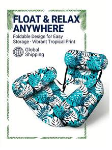 Leaf Design Floating Lounge Chair - Adult Inflatable Pool Chair, Pool Floating Bed Chair, Portable Summer Beach Floating Rest Seat, Suitable For Beach, Lake And Pool Party, Beach Essential - Multiple Styles - View 7