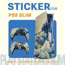 1 Set Waterproof Scratch-Resistant Durable Printed Pattern Skin Stickers For Slim Game Console And Controller Personalized Decorative Protective Film - View 11