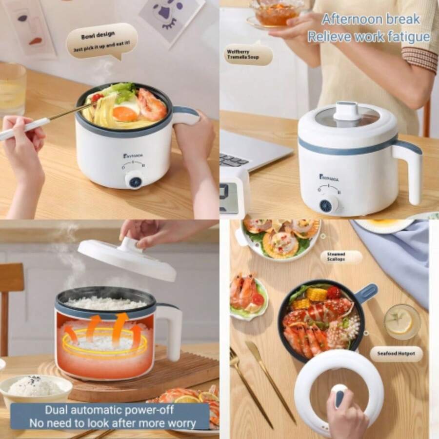 600W Electric Mini Rice Cooker 1.7L Portable Non Stick Mechanical Steamer - 26ZXY-wIN-uK-dCG-d - View 1
