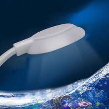 1 pieza Mini Luz LED de Clip para Acuario, Alimentada por USB, Alta Luminosidad, Transparente, Rotación Ajustable de 360°, Adecuada para Tanque de Peces - Iluminación Compacta de Escritorio para Plantas Acuáticas - Multicolor - View 4