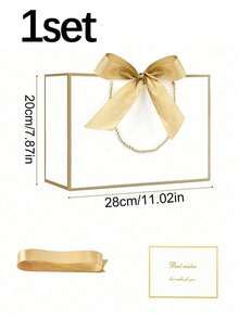 3pcs/4pcs/1pc/8pcs Minimalist Versatile Gift Bags With Handles, 11 Inch Size, Perfect For Birthday Party, Graduation Gift Wrapping, Girlfriend Gift Wrapping, Wedding Occasions, Gender Reveal Party And Party Favor Packaging - Multiple Styles/colors - View 14