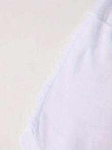 Camiseta de hombre de talla con estampado a doble cara - Diseño moderno con estampado frontal y trasero, camiseta de estilo urbano, ropa deportiva para exteriores, camiseta de cuello - Blanco - Ver 4