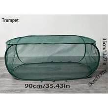 1pc New Rectangular Oval Anti-Insect & Anti-Bird Plant Cover, Foldable Large Space Home Gardening Seedling Cover, Plant & Vegetable Windproof/Sunshade Net/Cover, Portable Storage, Includes Ground Stakes To Secure Plant Cover - Rectangular Oval - View 6