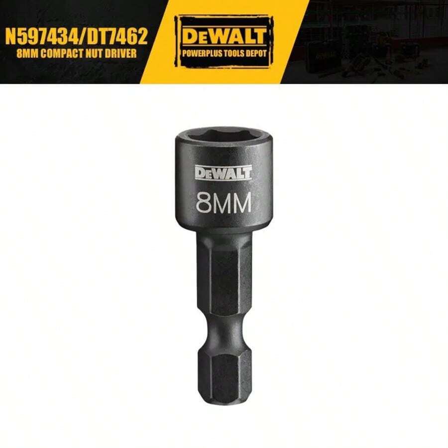 DEWALT DT7462 磁性套筒組 N597434 - 緊湊型螺帽與螺絲起子批頭 8mm 六角柄套筒工具配件 - DT7462 - 查看 1