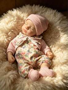 13 Inch Open-Mouth Loulou Full Silicone Reborn Baby Girl Doll, Soft Realistic Touch Bionic Comfort Doll, Perfect Christmas Gift (Anatomically Correct) (Anatomically Correct) - Reborn - View 2