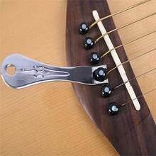 2/1pc Three-In-One Guitar String Winder Tool Alloy Guitar String Peg Pulling Puller Bridge Pin Remover Tools Durable String-Pulling Nail For Acoustic/Folk Guitars - Multicolor - View 6