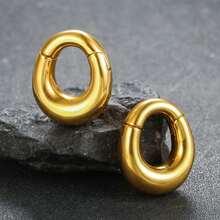 1 pieza Pesas para orejas de 6mm(2g) Colgantes de acero inoxidable Calibres Tapones para perforación de lóbulo estirado Joyería de moda diaria - 1780 - Ver 10