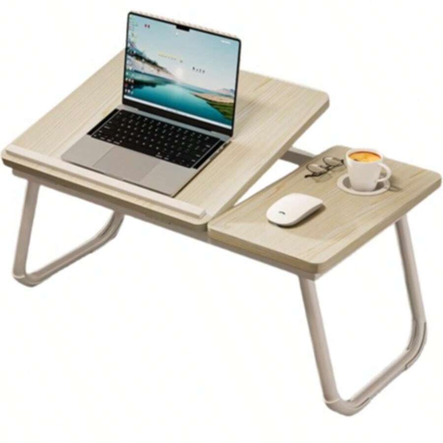 Mesa de computadora plegable lateral AB, mesa de computadora ajustable de escritorio, mesa plegable para cama, mesa de estudio elevable lateral AB - Ver 1