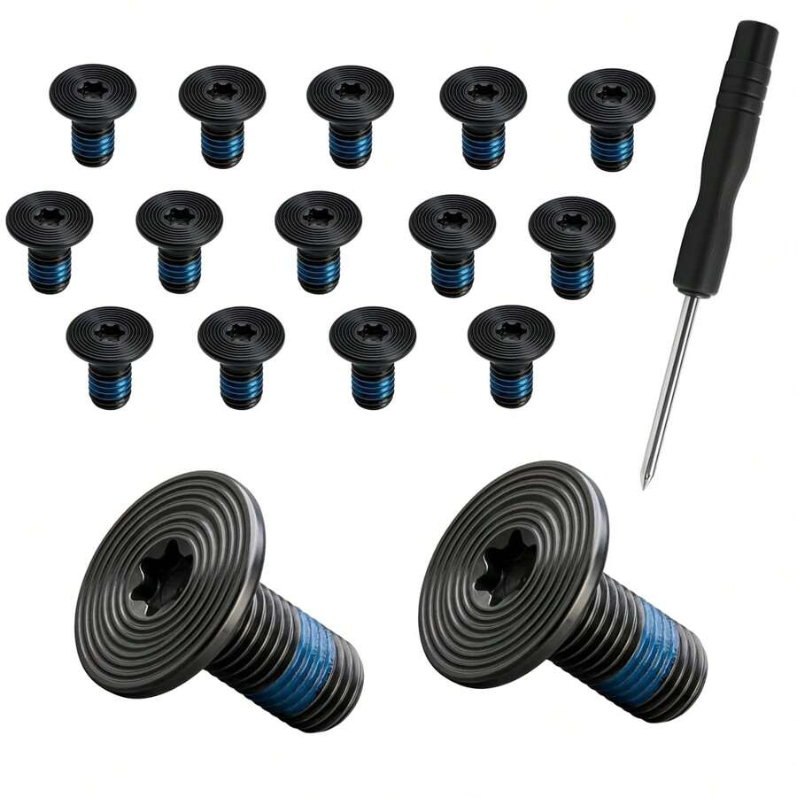 Tornillos compatibles para billetera Ridge, 14 piezas anti-aflojamiento, adecuados para reemplazo de tornillos de billetera Ridge y destornillador Torx T5, compatibles con RidgeWallet & billetera de metal minimalista RFIDW - A - Ver 1