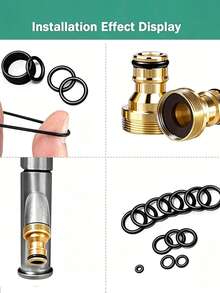 225pcs O-Ring Sealing Ring Set, 18 Sizes, Heat And Oil Resistant NBR Rubber Gaskets, Automotive Water Pipe Faucet Repair Replacement Tools, Car Parts, Faucet Water Pipe Air Seal Repair - A - View 3