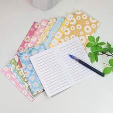 隨機春季雛菊口袋筆記本－橫線頁，雛菊口袋筆記本橫線縫線筆記本，雛菊裝飾學生筆記本，縫線裝訂更耐用，送給家人、朋友、同學、同事的禮物，學校用品 - 套裝 - 查看 7