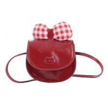 Plaid Bow Cat Flap Bag, Cute Fashion Mini Saddle Bag, Stylish Crossbody Bag, Coin Purse, Phone Bag And Crossbody Bag - Multicolor - View 11