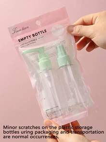 2pcs Travel Bottle Set, Travel Essentials, Portable Reusable Travel Accessories, Easy To Carry, Lightweight, Durable, Stylish, Suitable For Family Use, Daily Use - Multicolor - View 15