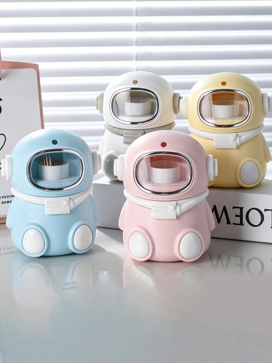 Astronaut Toothpick Holder, Creative Astronaut Design, High Aesthetic Value, Decorative And Practical, Compact And Portable, Mini Size, Space-Saving, Suitable For Desk And Dining Table