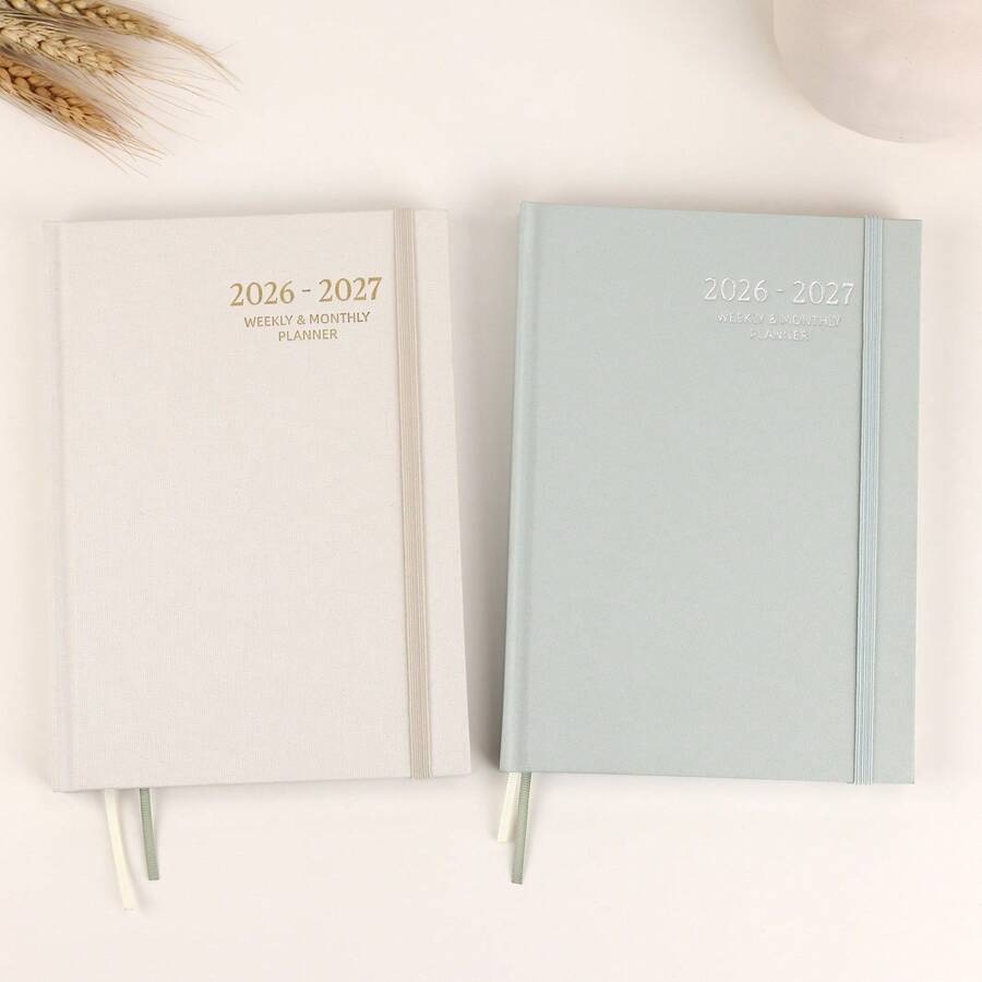 2026-2027 Planner - Weekly And Monthly Planner, July 2026 - June 2027, Linen Hardcover, 2026-2027 Calendar Planner Book With Tabs, Aesthetic, Perfect For Office Home School Supplies - Jul. 2026 - Jun. 2027 - View 1