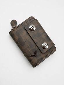 Men's Multi-Slot Large Capacity ID Card Bank Card Multi-Function Wallet Card Holder Small Bag,Key Holder For Men - Bronze - View 9