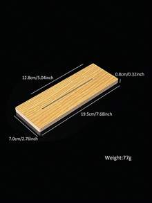 1pc Asymmetrical S-Shaped Wavy Mirror Acrylic Nail Art Display Color Card With Solid Wood Base, Reflective Display Board For Nail Salon Press-On Nails Photography - Multicolor - View 15