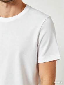 Camiseta de Hombre Triceratops| Estampado Prehistórico de Cabeza de Dinosaurio Cornudo, Puro, Estampado Premium, Duradera, Moda Casual, Cuello Redondo, Corte Regular, Manga Corta - Blanco - Ver 2
