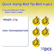 1pc/5pcs/10pcs Fishing Bell, Durable Quick Clip Design, Suitable For Night Fishing And Ice Fishing Bite Alarm, Easy Installation, Anti-Loosening Design, Universal For Freshwater And Saltwater Fishing, Fishing Rod Accessory, Essential For Fishing Enthusiasts - Fish Bell - View 5