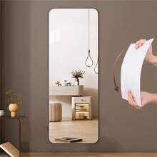 Acrylic Mirror Self-Adhesive Full Length Mirror Wall Mounted No Drilling Soft Mirror Home DIY Floor Mirror Dressing Mirror - Silver Lenses - View 2
