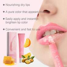 EELHOE 15g Premium Lip Balm, Glowing Recipe, Moisturizing Lips, Sexy Lips, Ingredients: Orange Fruit Extract, Shea Butter, Beeswax, Honey Aloe Vera Leaf Extract, Suitable For: Chapped Lips, Lip Scrub Moisturizing - Honey Flavor + Fruit Flavor - View 5