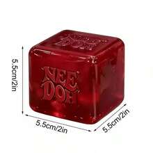 Đồ chơi xả stress khối lập phương NeeDoh Schylling 1 cái, đồ chơi cảm giác mềm hồi chậm, đồ chơi làm dịu giảm lo âu cho trẻ tự kỷ, quà tặng hộp quà, quà sinh nhật, phần thưởng lớp học, quà Giáng sinh, quà tiệc - nhiều màu sắc (màu ngẫu nhiên) NeeDoh - đồ uống - Xem 9