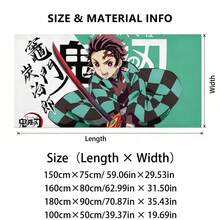 Demon Slayer Tanjiro Printed Quick Dry Microfiber Beach Towel For Beach Vacation And Outdoor Sports - A - View 5