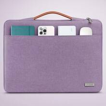 TECOOL Laptop Sleeve Case With Handle,Computer Bag For 12.3-16 Inch HP Notebook Chromebook Shockproof Waterproof Protective Laptop Case,Purple - Purple - View 2