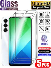 5 miếng kính cường lực siêu nét bảo vệ màn hình điện thoại tương thích với Samsung Galaxy S25 S24 FE A57 A56 A55 A37 A27 A17 A16 A07 A06/Tương thích với 15T 14T 13T Poco X6 M6 M7 F6 Pro/ 14C 13C 15 4G 5G Note 13 12 14 Độ cứng 9H chống nổ chống trầy xước lớp chống dầu mượt hỗ trợ nhận dạng vân tay [Phiên bản quốc tế không phải phiên bản nội địa] - Trong sáng - Xem 13