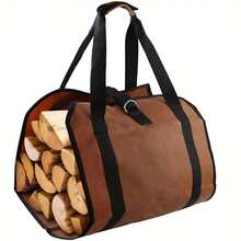 Wood Fire Logs Carrying Handbag, Wood Fire Support, Extremely Large And Durable, Most Suitable For Fireplaces, Wood Stoves, Firewood, Logs, Camping, Landscape Beautification - A - View 7