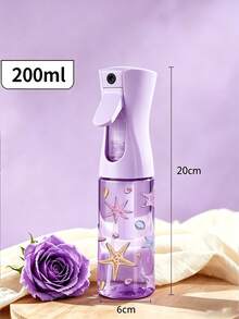 New Starfish Pattern PET Refillable Travel Spray Bottle, Professional High Pressure Atomization Spray Bottle, 200/300ml High Pressure Continuous Automatic Vacuum Fine Mist Sprayer, Hair Styling Tool, Hair Care Product, Accessory, Travel Essential, Vacation Essential - Multicolor - View 12