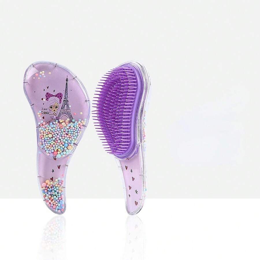 Unicorn Design Baby Massage Comb, Anti-Static, High Quality For Hair Cutting - Khaki - View 1