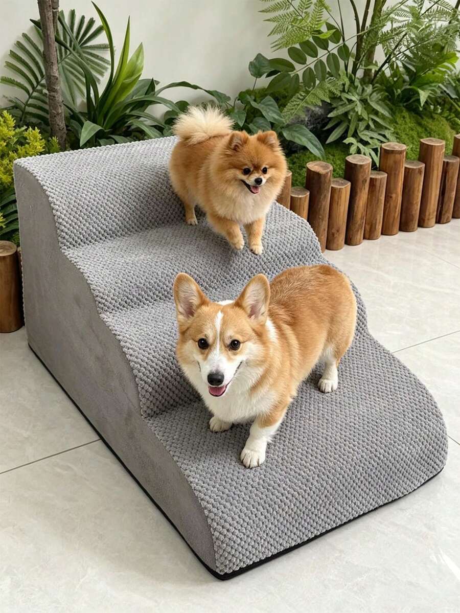3/4/5-Step Pet Stairs, Bed/Sofa Ramp, Non-Slip Wear-Resistant, Detachable And Washable, Suitable For Injured, Joint Pain Elderly Dogs And Cats, Best-Selling Model - Multicolor - View 1
