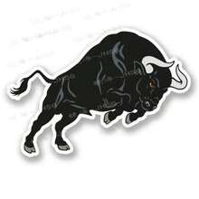 Black Spanish Bull Car Sticker Cute Accessories Product PVC Sun Protection And Waterproof Vinyl Decal - 10.6NO.18 右側 + 最長邊 13 厘米 - 查看 3