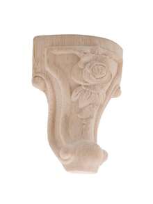 1pc Wooden Furniture Legs Solid Wood Flower Carved TV Cabinet Seat Feet, Easy Installation, No Power Required, Perfect For Home Decor Enhancement - View 8