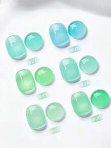 12ml 夏季薄荷曼波風冰透藍綠美甲油膠 2026 新款小系列 顯白熱門色 凝膠指甲油 美甲強化 適用美甲沙龍與居家DIY美甲用品 - 彩色 - 查看 18