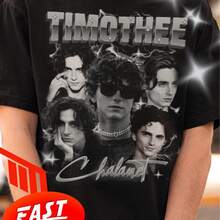 Timothee Chalamet Vintage camiseta Retro Timothee 90er Jahre Geschenk Fr Sie - Negro - Ver 1