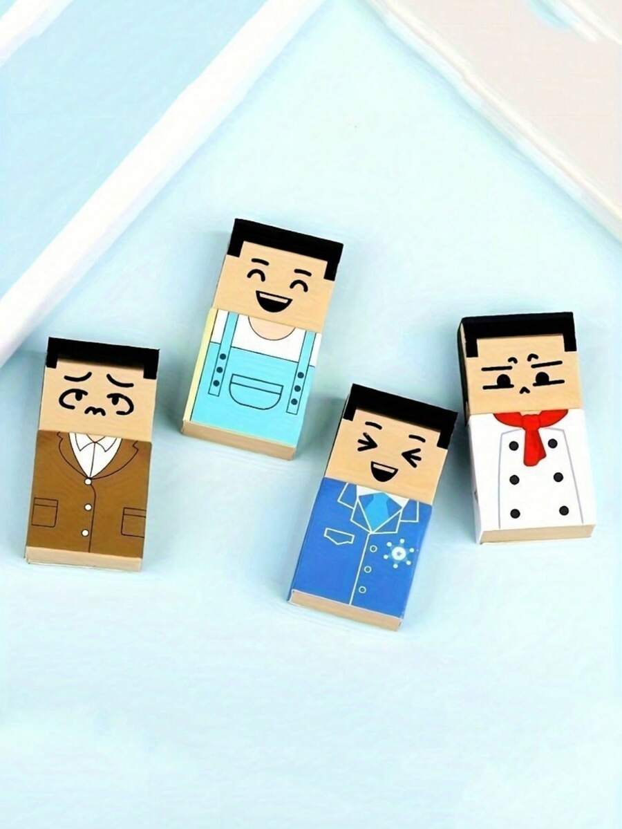 1/3 PCS Boy's Bald Eraser, Office Desktop Decoration, Classroom Prank, Birthday Gift, Cute Elderly Design - School And Workplace, First Day Of School