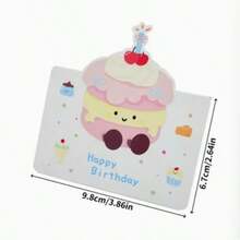 10/20pcs New Cartoon Cute Animal Foldable Greeting Cards And Message Cards Set - View 5