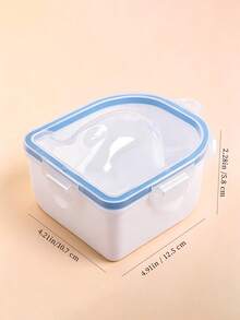 1 pieza Bol de doble capa azul para remojar uñas, removedor de esmalte de gel, bol de manicura, herramientas de manicura, suministros para uñas, herramientas para uñas, herramientas de arte de uñas, regreso a clases, uñas, herramientas para uñas postizas - Azul - Ver 7