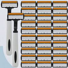 6-Layer Manual Razor Blade Beauty Tool With Trimmer, Replaceable Blades And Razor Holder, Personal Care And Gifts, 10 Occasions Perfect For Men's&Women's Grooming, Essential Tool For Daily Shaving - Multicolor - View 1