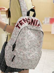 Large Capacity Solid Color Classic Backpack - Multicolor - View 4