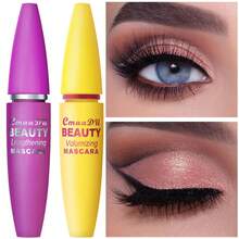 CmaaDu 2Pcs Mascara Set,Volumizing & Lengthening Black Fiber Mascara,Waterproof Smudge-Proof No Clump Curling Eyelash Makeup,Long Lasting Sweat Resistant Eye Cosmetic For Daily Party Women Eye Make Up - View 11