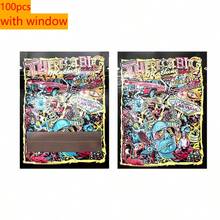 100Pcs Resealable Mylar Bags - Smell Proof Reusable Plastic Pouches With Clear Window For Gift Small Items Storage, Party Favor Packaging, Resealable Sealed Zip Lock Pouch - Multicolor - View 20