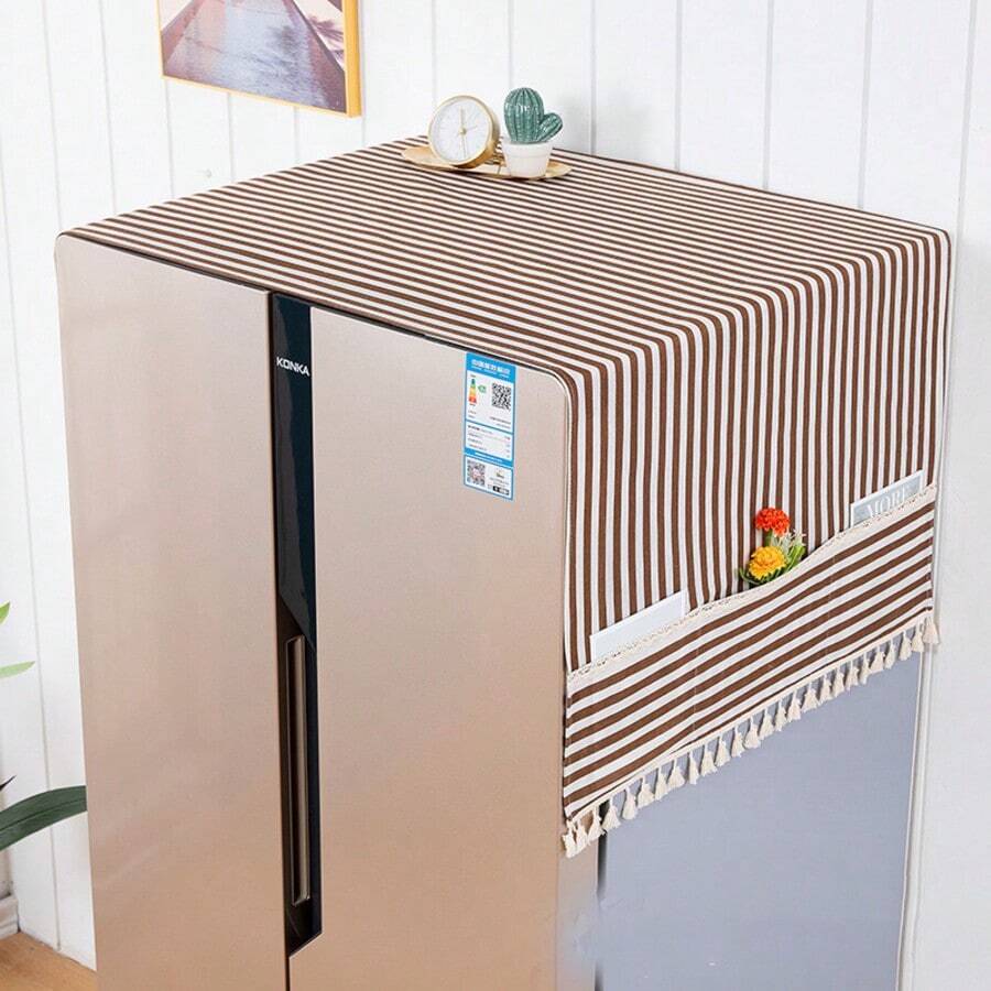 多口袋冰箱罩 加厚布料 家用收納方案 - 查看 1