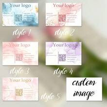 Custom Elegant Business Cards, Personalizable Name, Contact Info & QR Code, Premium Durable Cardstock, Modern Sleek Design For Networking, Corporate Gifts, Invitations & Thank You Cards - Customized Business Cards - View 2