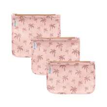 ALVA 3 bolsas de baño de viaje a prueba de desorden organizador transparente de cosméticos y pañales con bolsa frontal 3LT02 - Árbol de coco - Ver 9