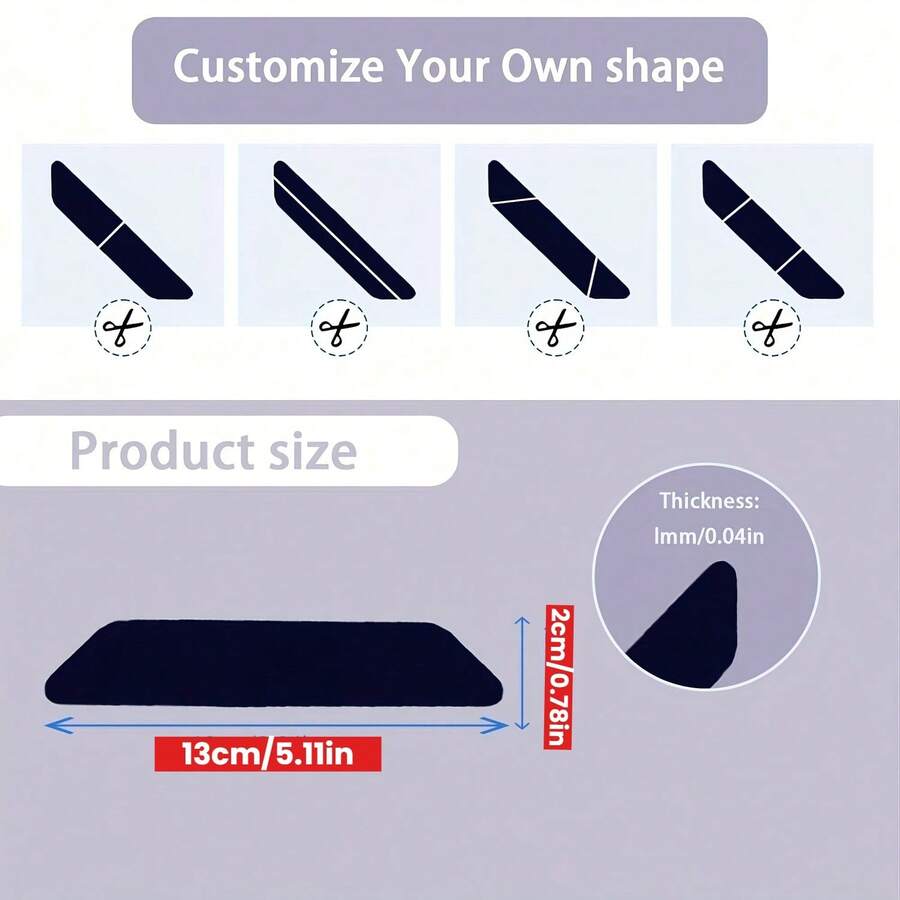 [4/12/8] Wood Floor Carpet Stickers, Area Rug Non-Slip Pads, Kitchen Bedroom Carpet Fixing Non-Slip Corner Clips, Peel And Stick Non-Slip Carpet Pads, Non-Slip Carpet Pads
