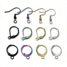 20 piezas Ganchos y clips de pendientes de acero inoxidable hechos a mano, accesorios para hacer joyas DIY, alambres para orejas - ganchos para pendientes - Ver 1