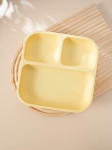 1pc Personalized Customization Name & Pattern Silicone Square Suction Plate Infant Feeding Tableware Food Storage Dishes For Baby Boys & Girls - Multicolor - View 14